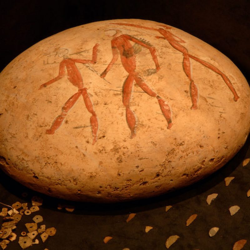 Oeuvre prsente au South African Museum of Rock Art (SAMORA) de Johannesbourg en Afrique du Sud. Mars 2006