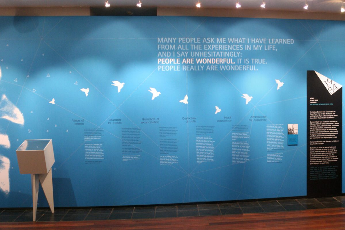 Nobel Peace Prize exhibition - Tutu panorama